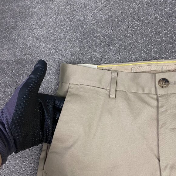 Banana Republic Rapid Movement Chino Skinny Pants Mens 30 x 30 Fit 32x29 Khaki - Picture 3 of 16